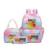 Sprunki teen student schoolbag rhythm box cartoon large capacity cute backpack three-piece set 3
