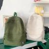 Solid Nyl Soft Sewing Thread Zipper School Bags Corduroy Casaul Softback Youth Backpack 2026 High Quality Large Capacity Bags