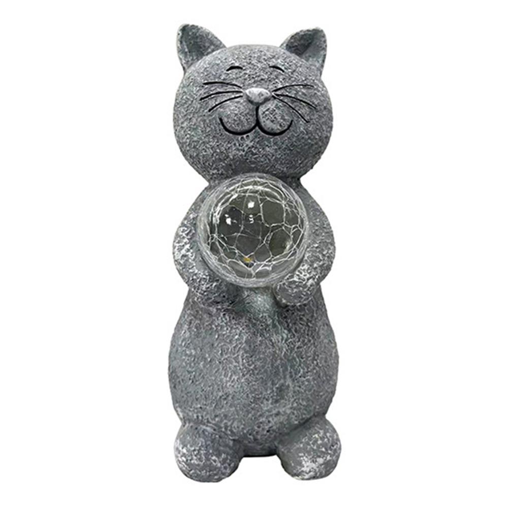

Патио Газон Двор Солнечные Садовые Статуи Смола Солнечный Дворовый Свет Новоселье Уличная Статуя Кошки