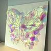 300/500 Bucăți Pătrate Acrilice Mini Iridiscente, Plăci Holografice Translucide, Foi Acrilice Curcubeu pentru Artă Mosaico, Meșteșuguri DIY, Proiecte cu Lumină și Umbră