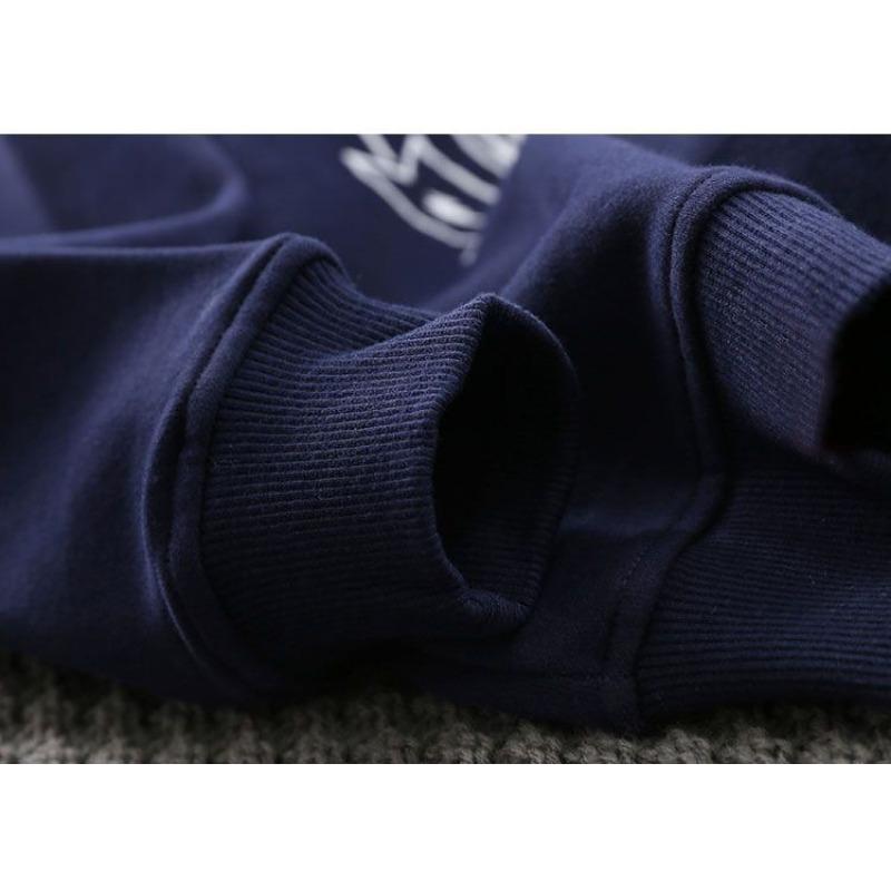 Boy's Cartoon Pure Cotton Hoodie T-shirt for Spring and Autumn New Style, Loose and Versatile Casual Top for Children, Medium and Large Size