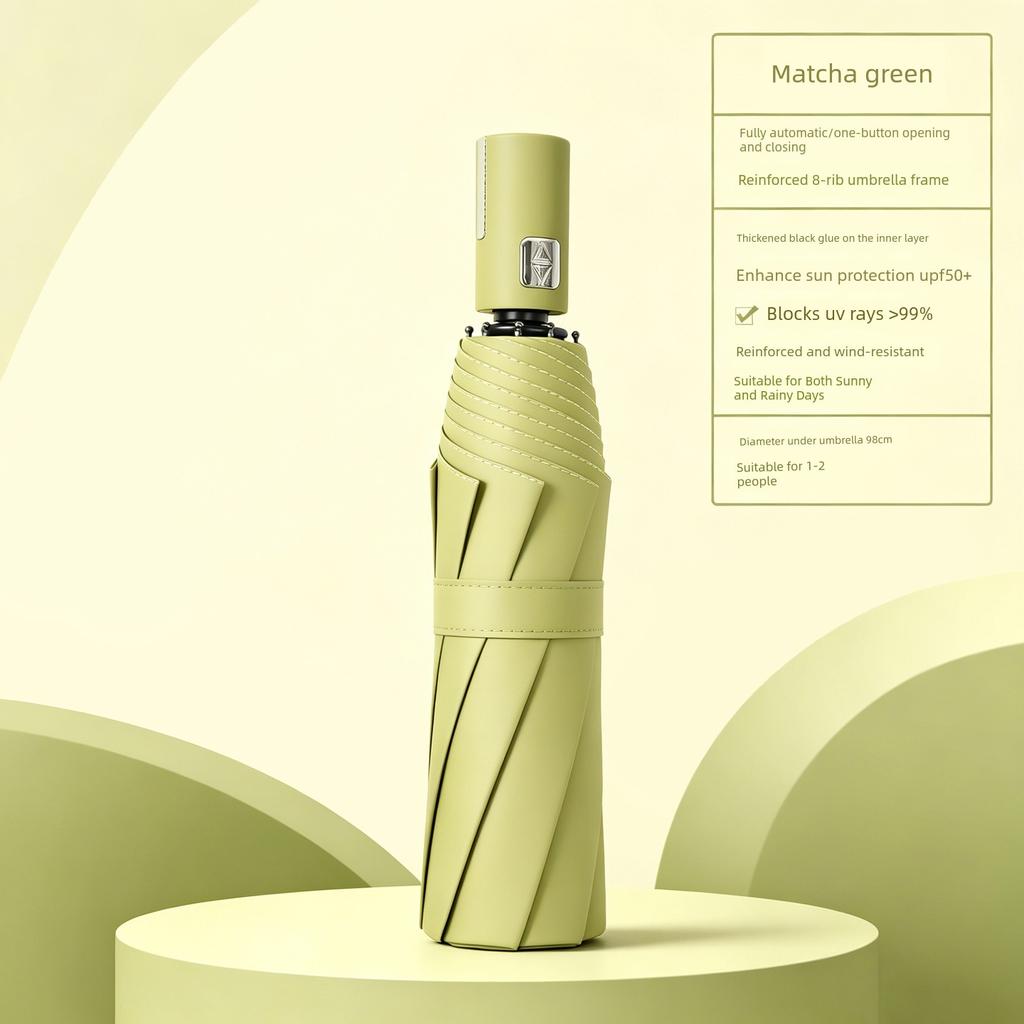 Fully Automatic Dual-Purpose Umbrella, Large Size, Thickened and Reinforced, Foldable Sunshade, Sun Protection, Uv Protection, Sun Umbrella for Men