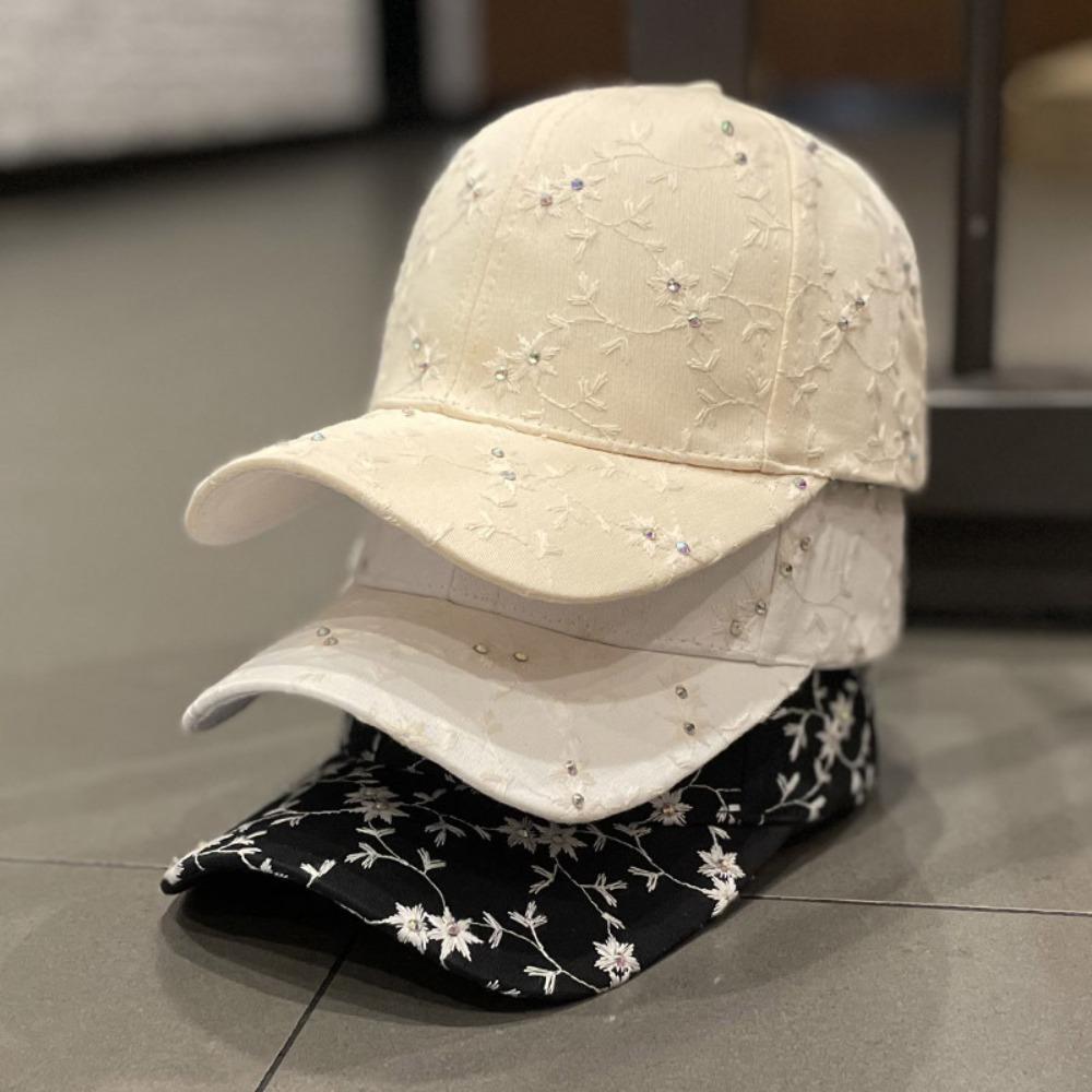 Elegant Ladies Sun Hat Little Flower Golf Cap Trendy Baseball Cap  Sisters Gifts