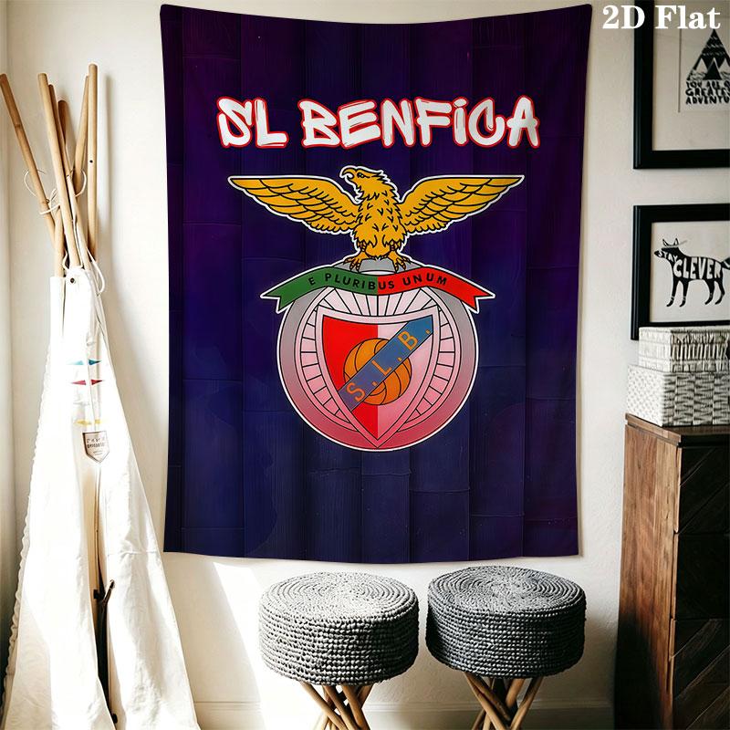 Benfica LOGO Wall Hanging Printed Fabric Blanket Decorative Tapestries for Bedroom Living Room Home Decor