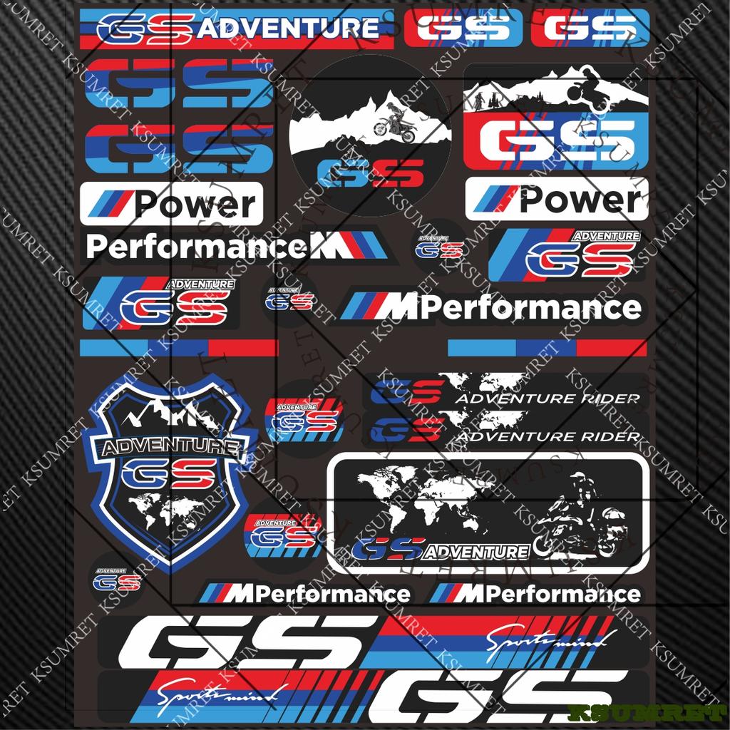For Bmw Sticker Decal Motorcycle Tank Helmet Logo Set g1
