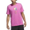 Adidas Cartoon Balloon Print Sports Short Sleeve T-Shirt Men Tops Pink IC1865