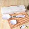 Digital Measuring Spoon Scale for Kitchen Ingredients, Small Electronic Food Scale, White