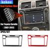 Carbon Fiber Car Accessories Center Console Modified Interior Trim Cover Soft Sticker For Toyota Corolla 2007 2008 2009—2013