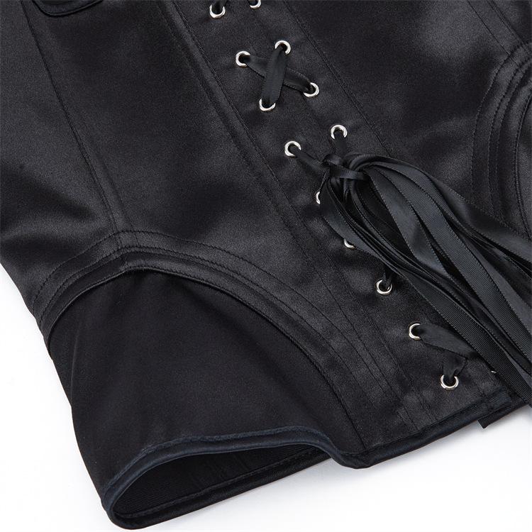 Women's Court Style Chest Support Steel Ring Shaping Top