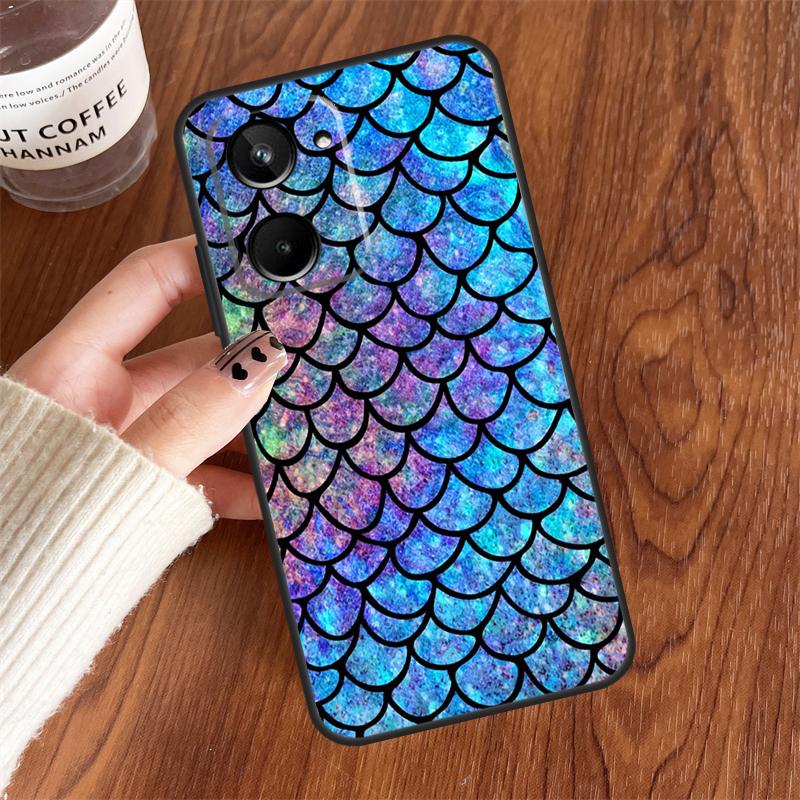 Mermaid Tail Scale For Realme 15 Pro GT7 GT6 10 11 12 13 14 Pro Plus C75 C71 C65 C63 C61 C53 C67 C35 C55 Case