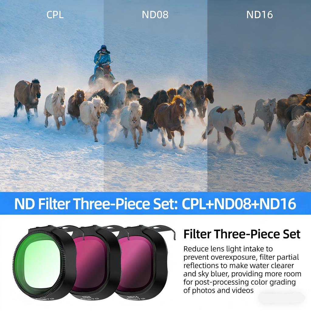 Para DJI NEO 2 Kit de Filtros de Lente ND8 ND16 ND32 ND64 CPL UV Filtros ND Leve Filtro de Câmera Para Acessórios de Drone DJI NEO 2