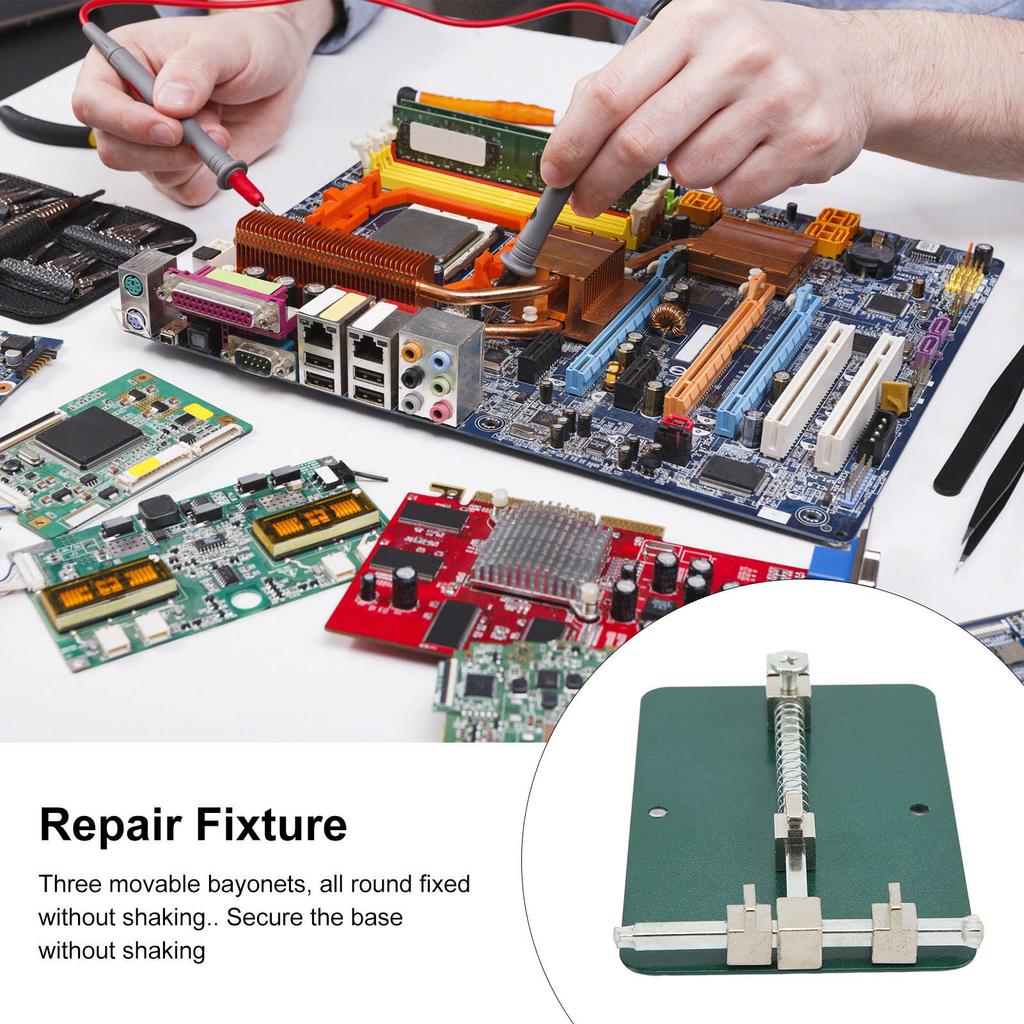 Electronic motherboard maintenance, stable base, stainless steel M001 for circuit board testing