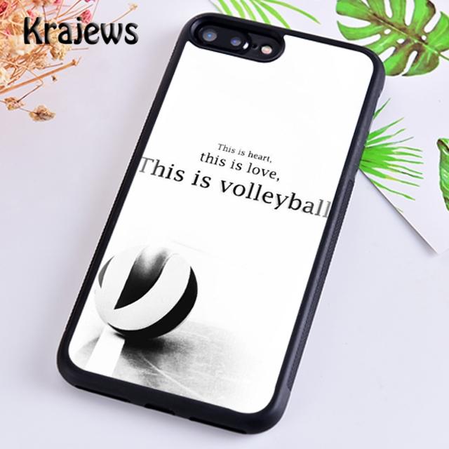 Krajews Sport Fans Volleyball Phone Case Cover For iPhone 17 Air 16 15 14 Plus 12 13 Pro Max Coque Shell Fundas