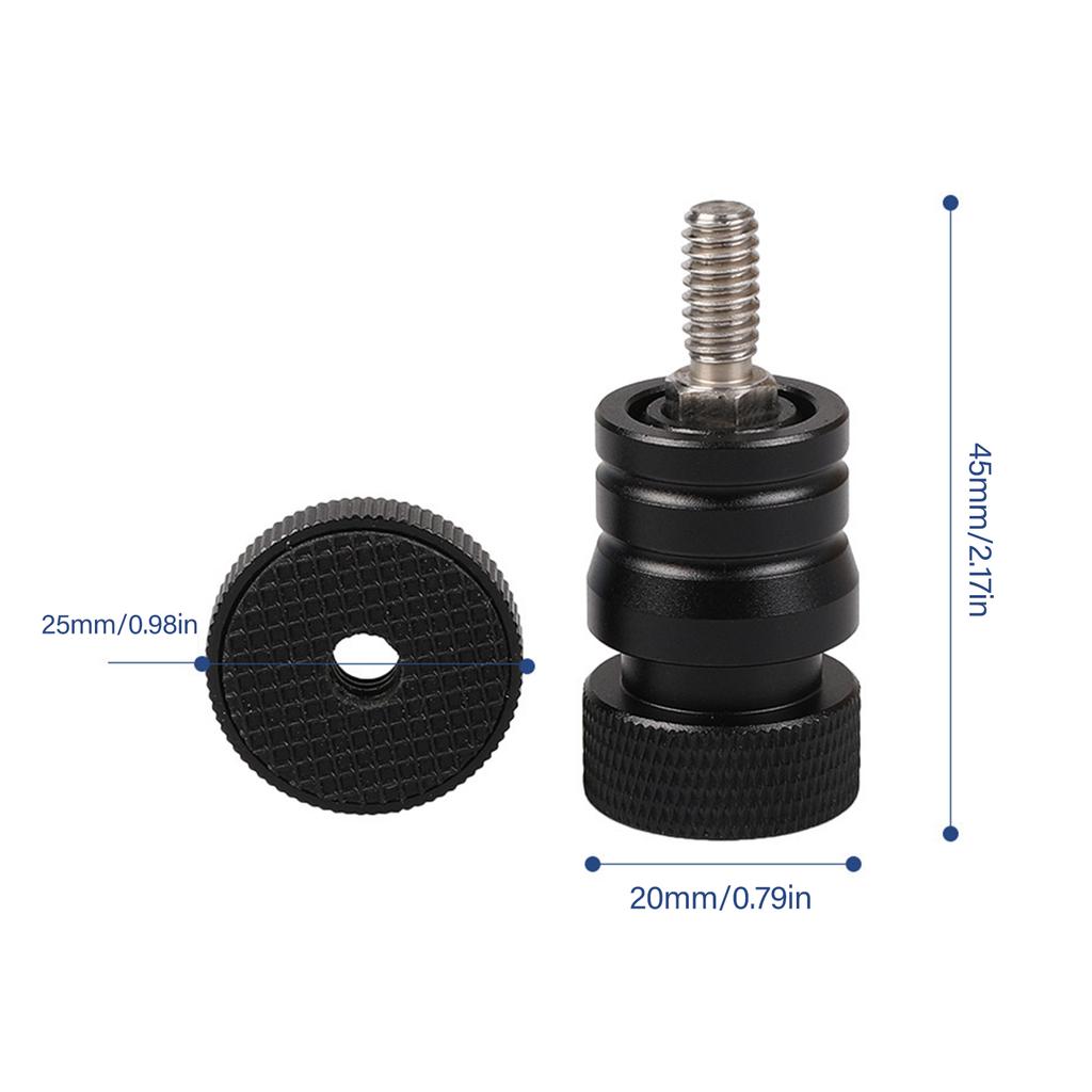 Quick Release Small Ball Head Magic Arm Monitor Connection Mini Ballhead Camera Camcorder 1/4 Screw Hole Removable