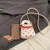 Cute Wave Point Shoulder Bag Sweet Mini Lipstick Bag Portable Mini Crossbody Bag  Outdoor