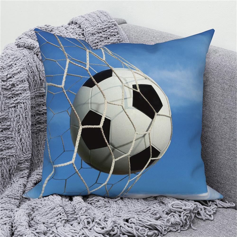 Fußball-Print Kissenbezug Heimdeko Kissenbezug Sofa Auto Überwurf