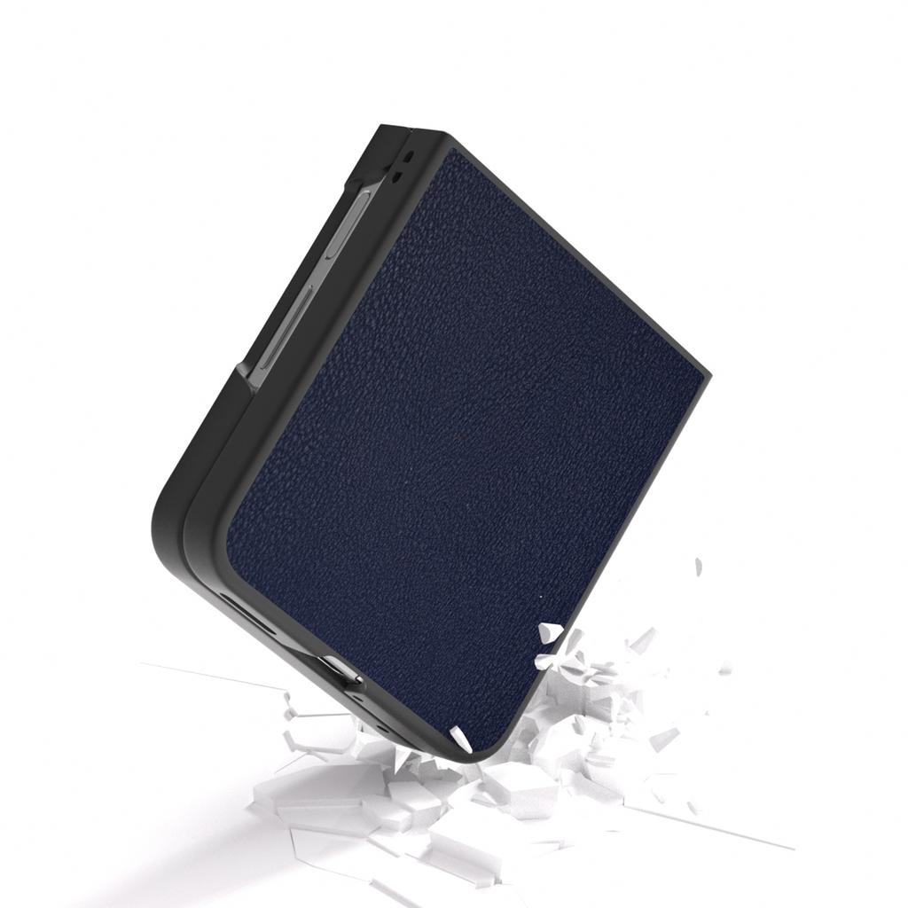 For Huawei nova Flip 5G Case Anti-Scratch PU Leather Coated PC Phone Cover