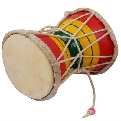 12.7 Cm Damru Hand Percussion Handmade