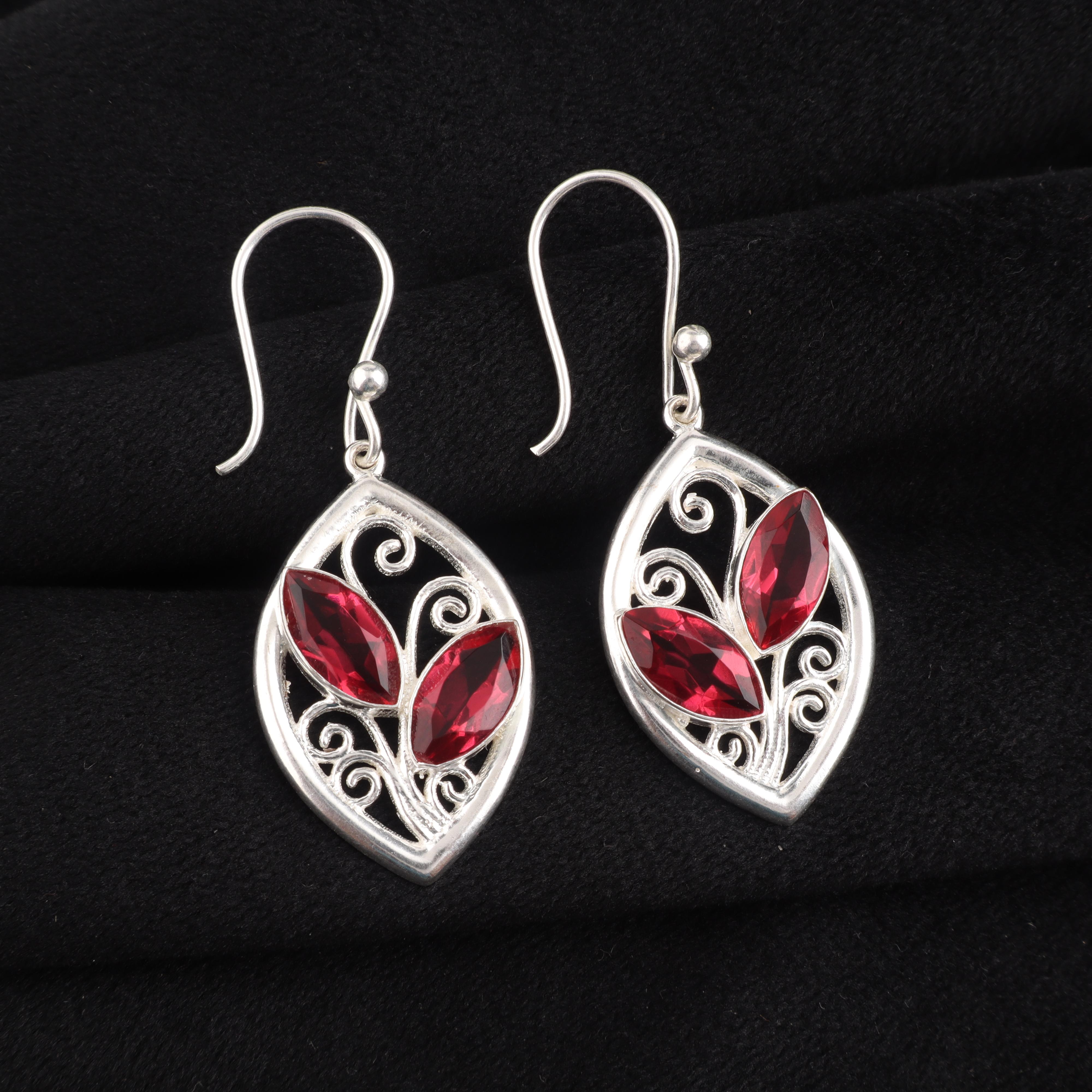 

Сережка зі стерлінгового срібла з рожевим турмаліном Рубеліт, Сережка зі стерлінгового срібла 925, Жіноча сережка, Ручна робота, Подарунок для мами CE-24-9