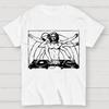 Vitruvian-DJ 100% Cotton Summer Casual Cool Loose T-Shirt