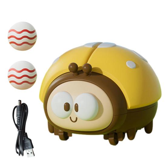 

Electric Floating Ball Ladybug Toy with 2 Balls USB Rechargeable Babies Educational Hermit Crab Blowing Suspension Ball Interactive Toy Toddlers