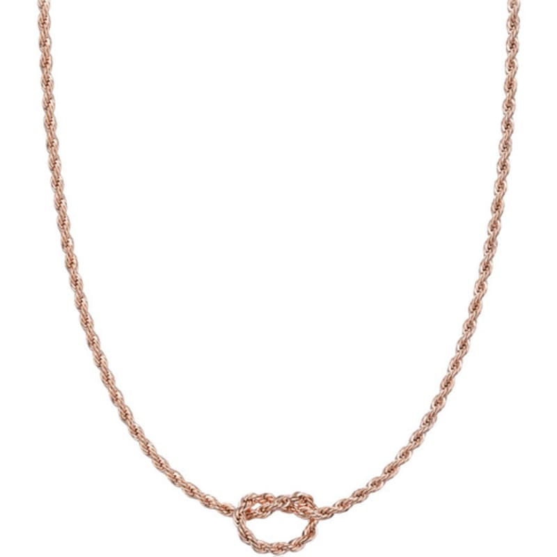 

ELLE Jewelry Loop Twist Point Necklace ELBRNN242 Rose gold