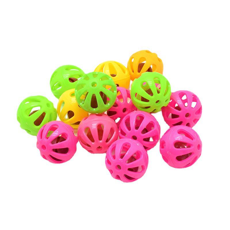 Разноцветные пластиковые игрушки-ракушки для дразнения котят