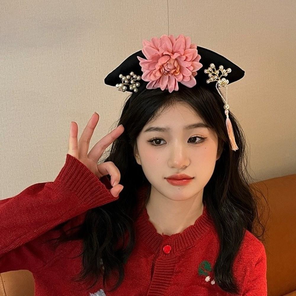 Cloth Hanfu Hair Hoop Pearl Chinese Style Headband Classical Ancient Style Headwear Festival