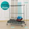 Stainless Steel Movable Floor Mop and Broom Holder