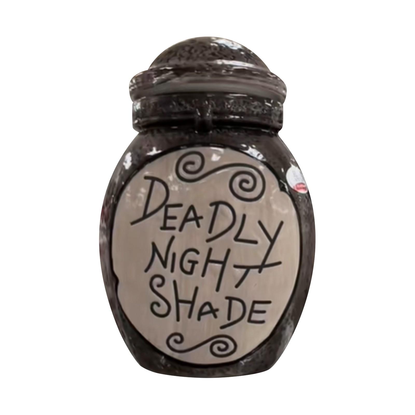 

THE Before Christmas Sally s Deadly Night Shade Jar Ceramic Candle Jasmine With 30-Hour Burn Time One Size