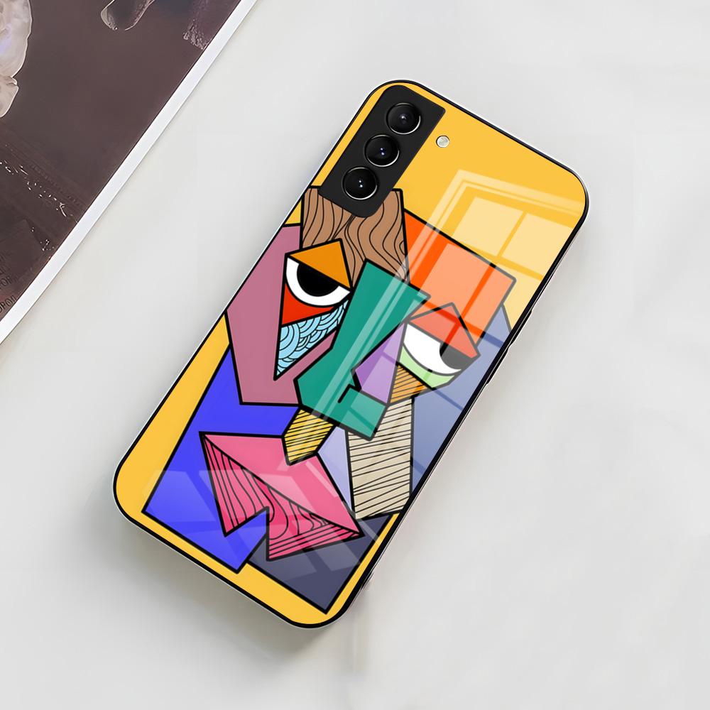 Picasso Abstract Art Phone Case For Samsung A56 A36 A26 A16 A15 A25 A35 A55 A14 A34 A24 A54 Glass Case