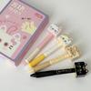 Kawai Stationery Cube Paipai Changing Face Kitten Fun Decompression Creative Press Pen 0.5 Quick Drying Gel Pen Office Lovely