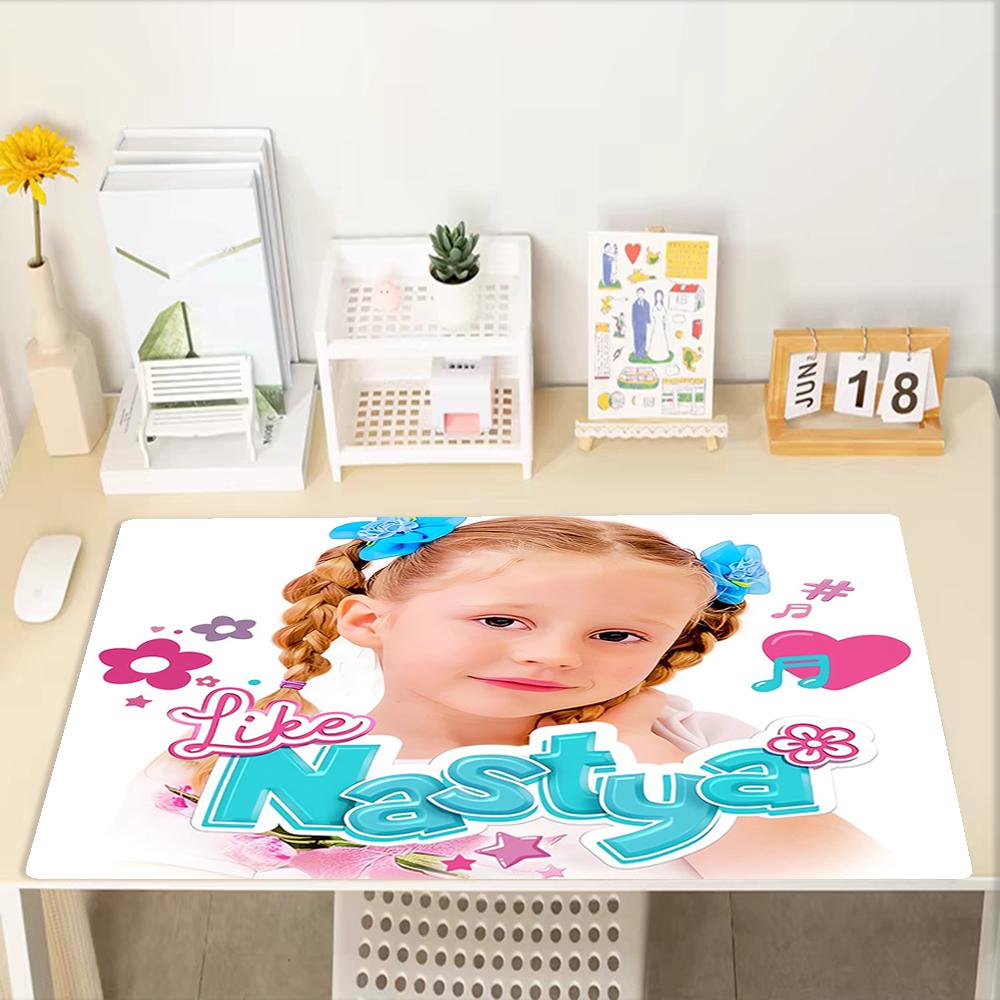 Like Nastya Theme Mouse Pad, Non Slip Rubber Base, Multifunctional Office & Home Decor, Perfect for Workspace Personalization.