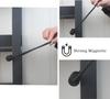 Magnetic Curtain Tiebacks 2 Pack Black Curtain Rope Tieback Curtain Holders for Drapes Modern Tie Backs Decorative Curtain Holdbacks