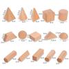 DIY Solid Wooden Geometric Building Blocks-Montessori Early Learning Educational Toy Enhances Spatial Thinking&Hands Creativity