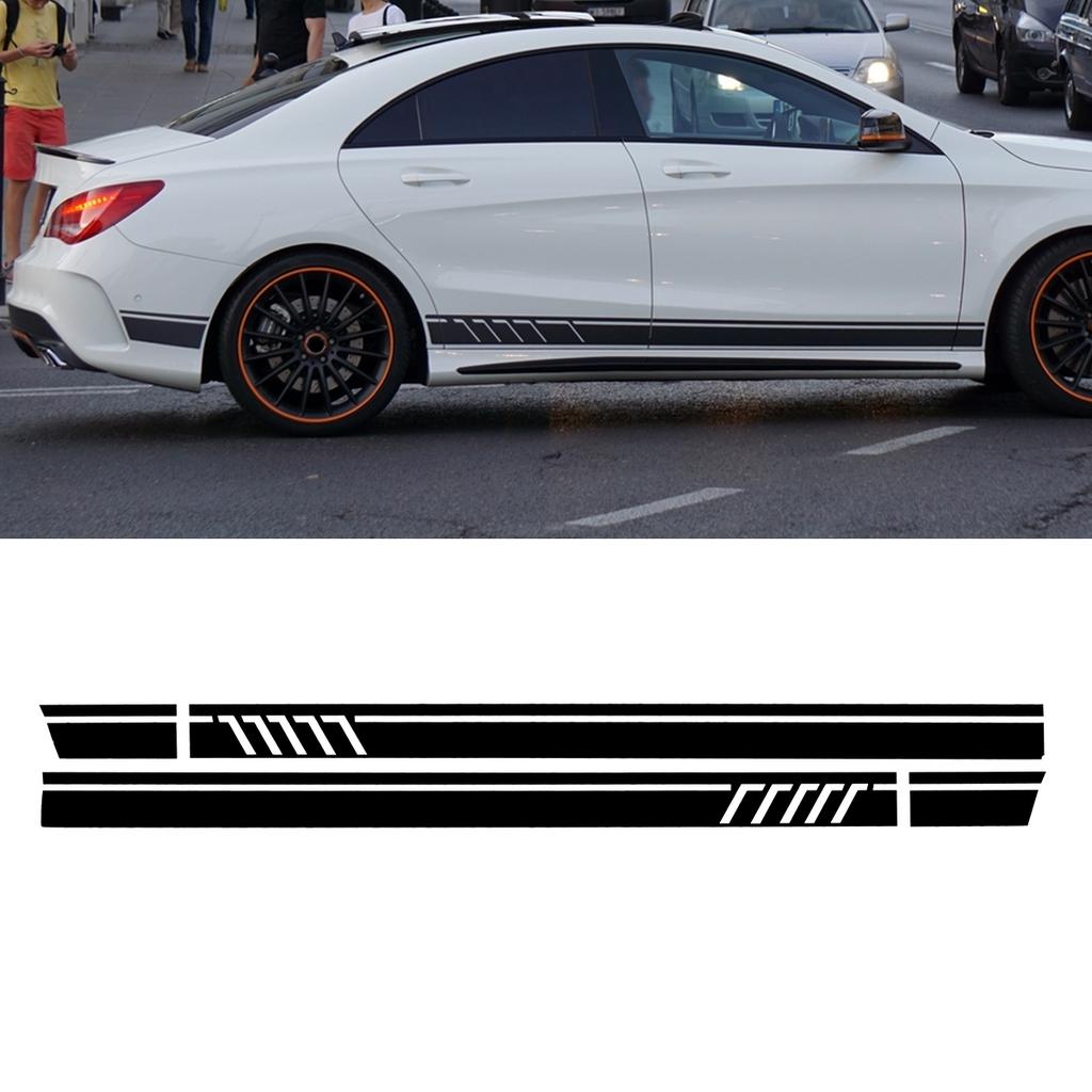 Buy 2pcs Sport Side Stripes Decal Sticker For Mercedes Benz W117 C117 X117 Cla Amg At Affordable Prices Free Shipping Real Reviews With Photos Joom