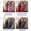 New Winter Couple Slippers  PU Leather Indoor Anti Slip Warm House Shoes