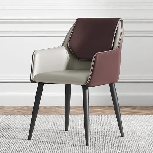 4 Farben Nordic Home Restaurant Esszimmerstuhl Rückenlehne Moderne minimalistische Wohnmöbel Stuhl Home Küche Soft Bag Esszimmerstuhl