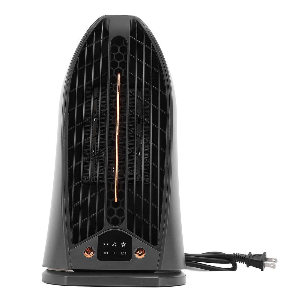 Desktop Air Heater Electric Powerful Mini Fast Radiator Fan Energy Saving Room Warmer Black