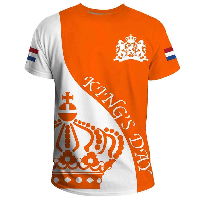Netherlands Team Shirt 2026 Football Jersey Netherlands Flag T-Shirt Men s 3D Printed Netherlands T-Shirt Football Germany XS