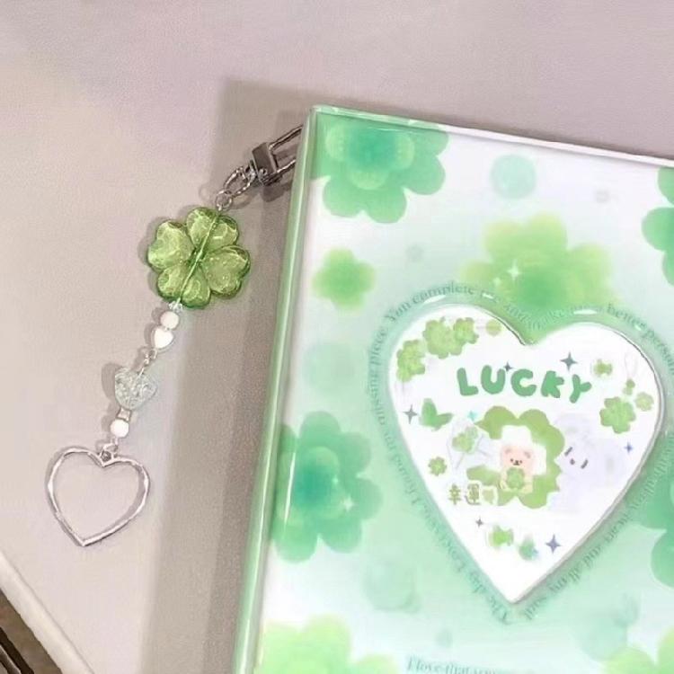 Heart Star Beaded Keychain Pendant Cute Decoration Pendant Keyring Charm