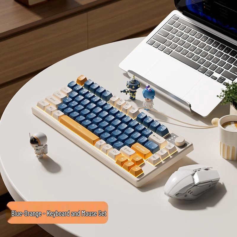 Ultra Silent Wired Gaming Keyboard with Mechanical Feel for E-sports and Office Use