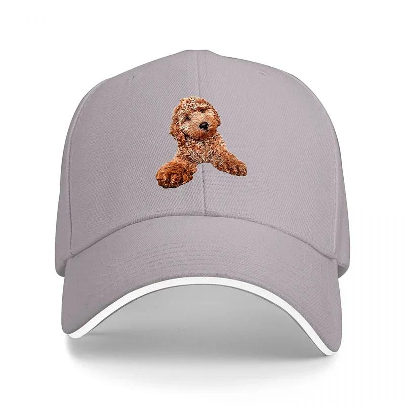 Schwarze Baseballkappe mit Stickerei eines Cocker Spaniels und braunem Hundedesign Klassische verstellbare Kappe für Hundeliebhaber und Tierfreunde