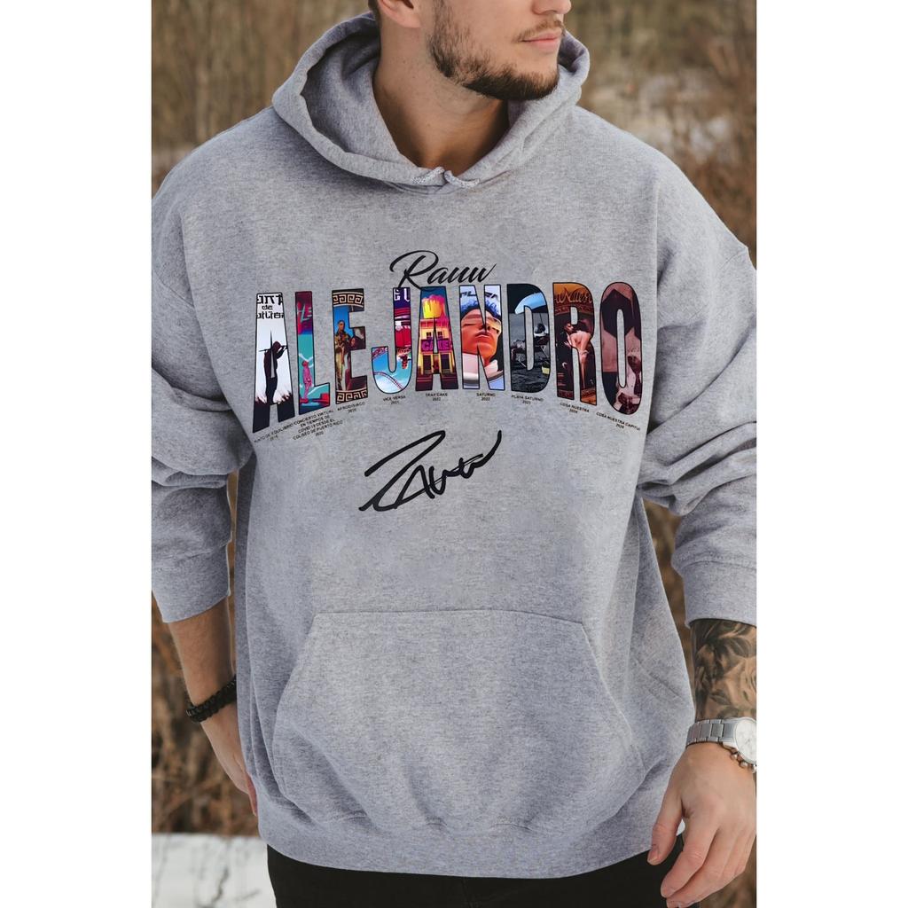 Rapper Rauw Alejandro Album Cover Oversized Hoodie Men Women Fleece Warm Sweatshirt Oversized Streetwear Y2k Pullover Tracksuit Female Male Clothing