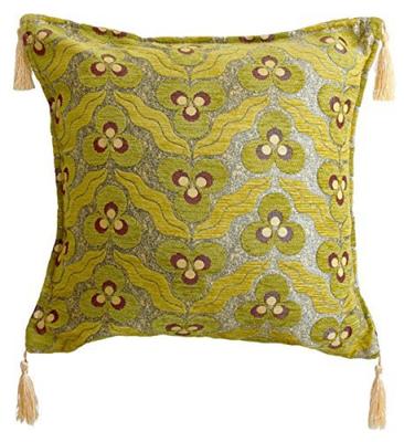 Chenille Cushion Cover 45cm by Chintomani [Turkish Design] (Yesilçay)