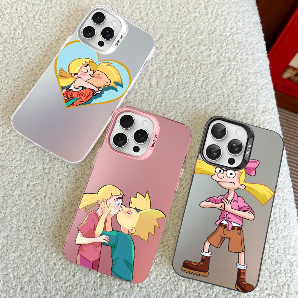 Hey Arnold Phone Case For IPhone 16 15 14 13 12 11 Pro Max X XR XSMAX 8 7 Plus Matte Shockproof Back Cover
