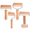Beech Wood Double-Ended Rolling Pin - Handheld Dumpling Skin Roller and Baking Tool