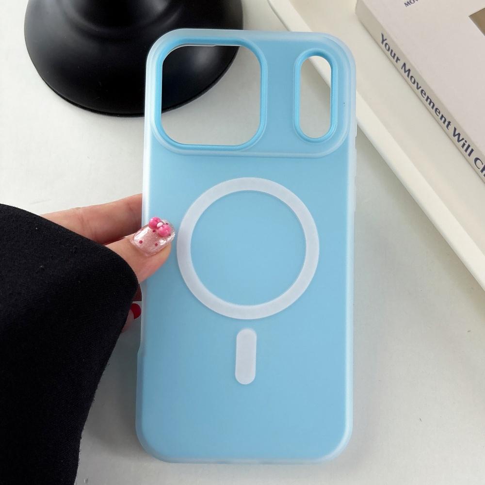 Luxury Candy Matte for Magsafe Case for iPhone 17 Air 16 15 14 13 12 Pro Max 11 16Plus 16E 17Pro Magnetic Clear 2 IN 1 Cover