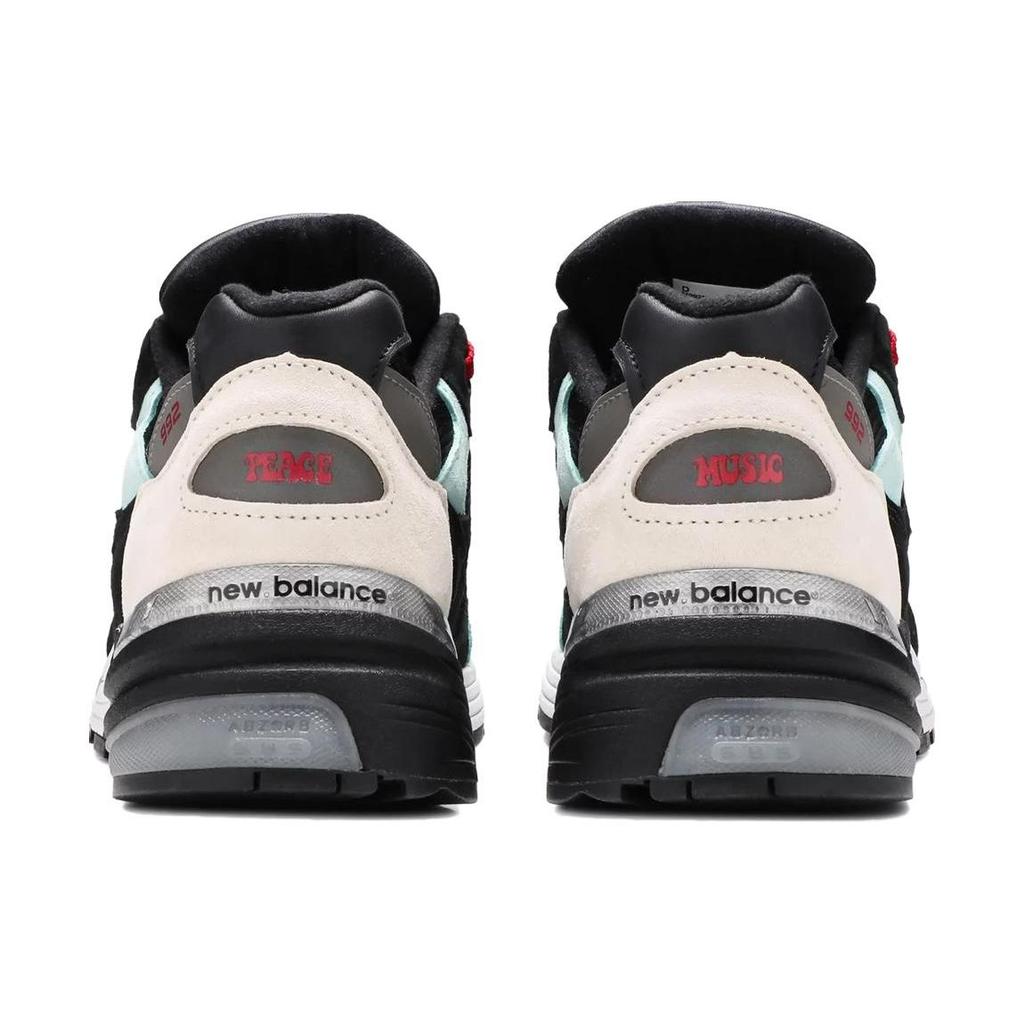 Amoeba Music x Nice Kicks x New Balance 992 Made in USA Peace Through Music - Black Unisex Sneakers Teal M992NK2