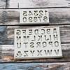 Alphabet Number 1-9 Chocolate Cake Decorating 16 Capital Letter Fondant Molds for Birthday Parties Candies Cupcakes Cookies
